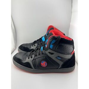 DVS Honcho Mens Black Red Blue High Top Skate Shoes DVF0000333 Size 11